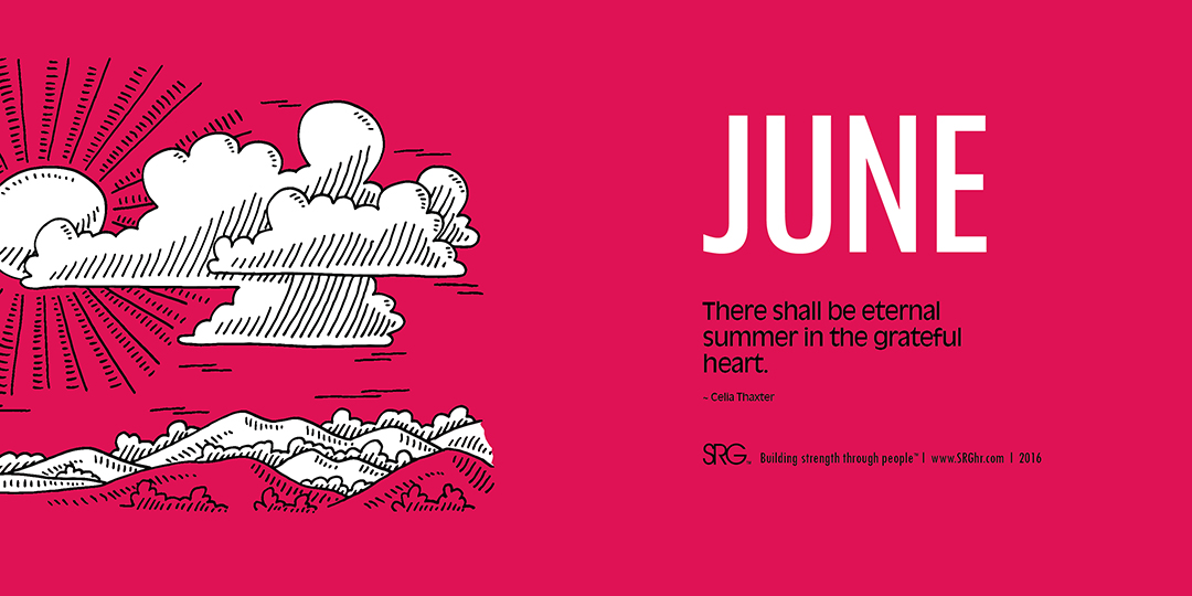 June 2016 calendar image